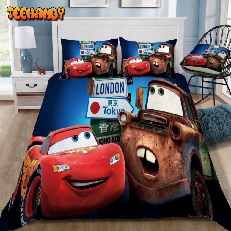 3d Disney Cars Animated Film Series Bedding Set