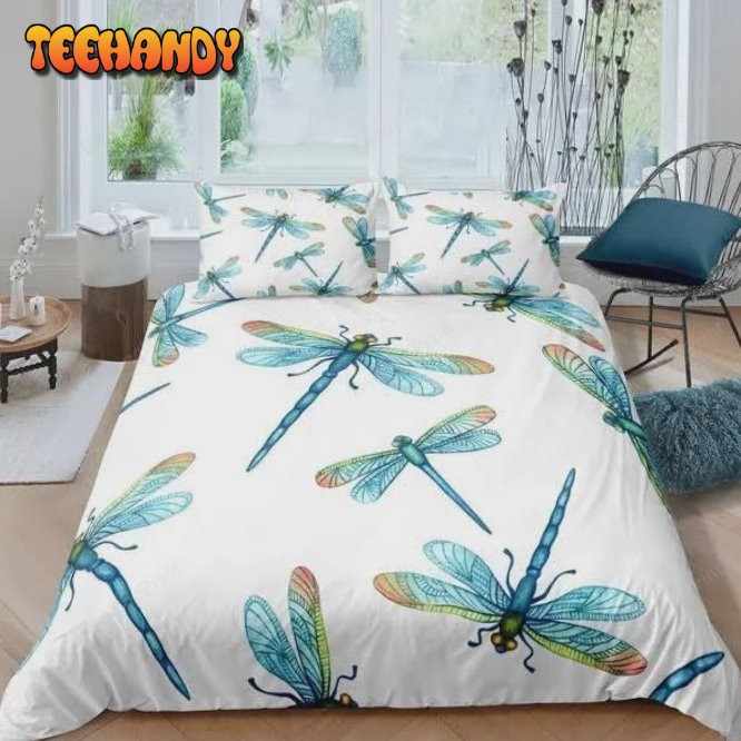 3D Dragonfly Print Bedding Set