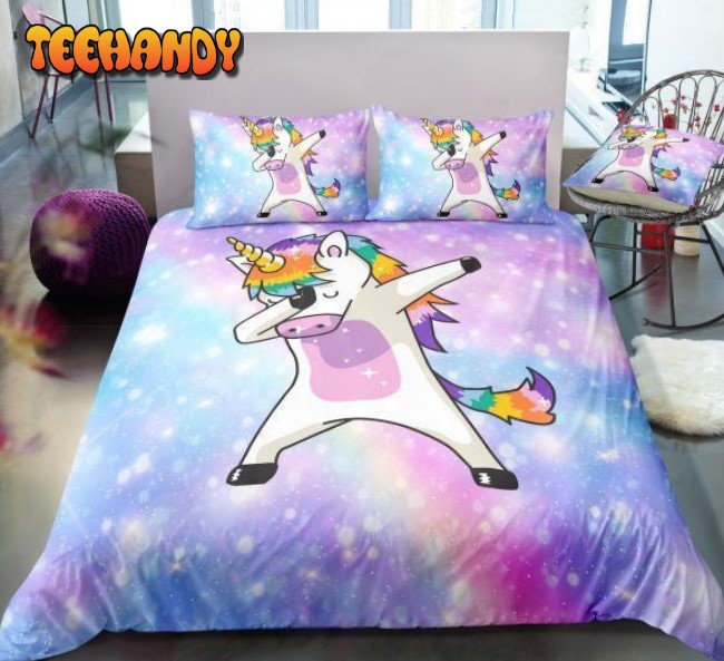 3D Galaxy Unicorn Dab Bedding Sets