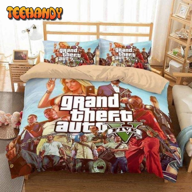 3d Grand Theft Auto V Duvet Cover Bedding Set