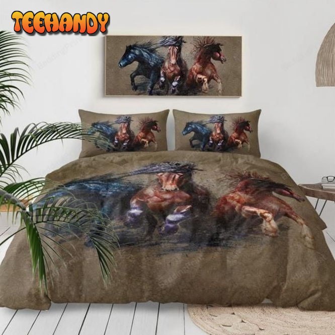 3d Horses Duvet Cover Bedding Sets