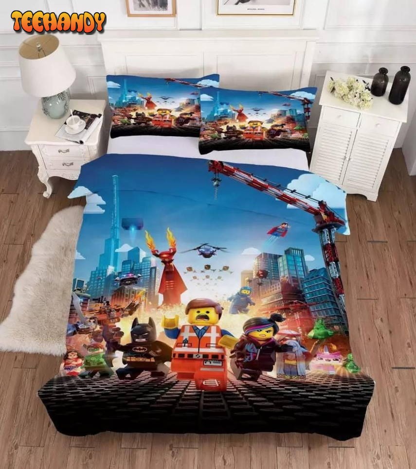 3d Lego Movie Heroes Bedding Set