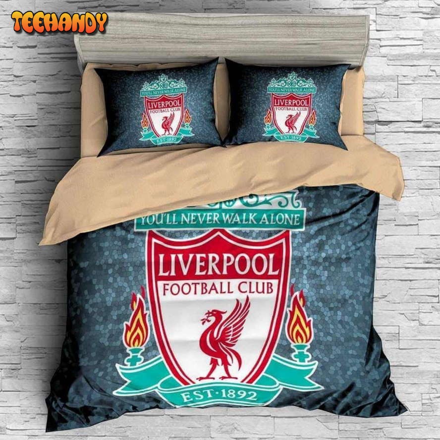 3D Liverpool Football Club Logo Soccer Bedding Set For Fan