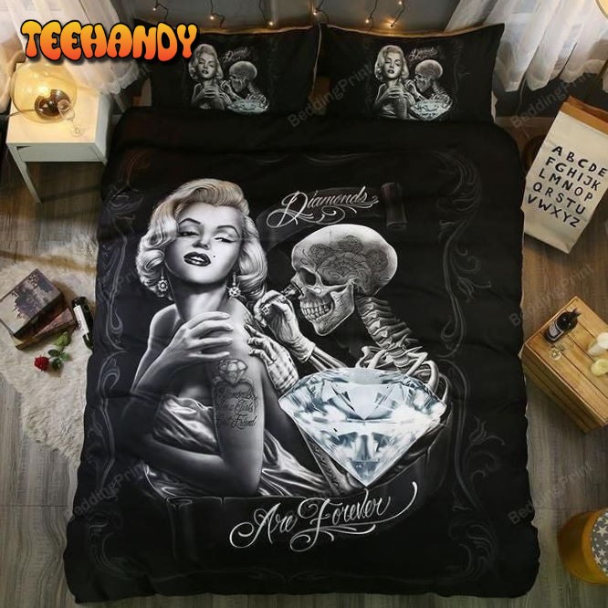 3D Marilyn Monroe Skull Bedding Sets