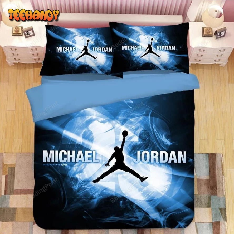 3d Nba Michael Jordan 23 Basketball Duvet Cover Bedding Set