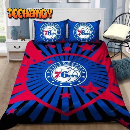 3d Nba Philadelphia 76ers Basketball Logo Bedding Set