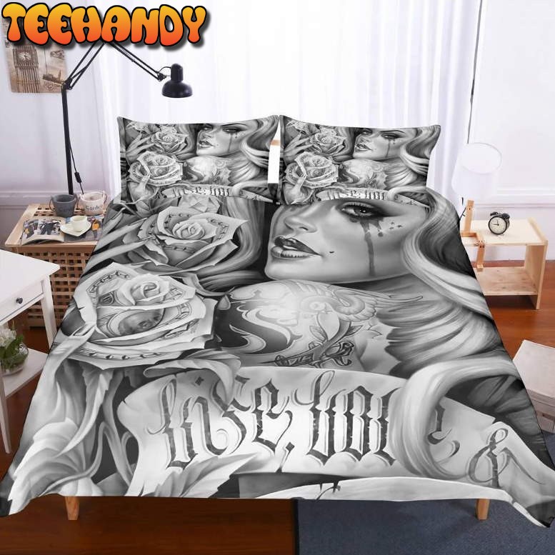 3D Skull Beauty Bedding Set