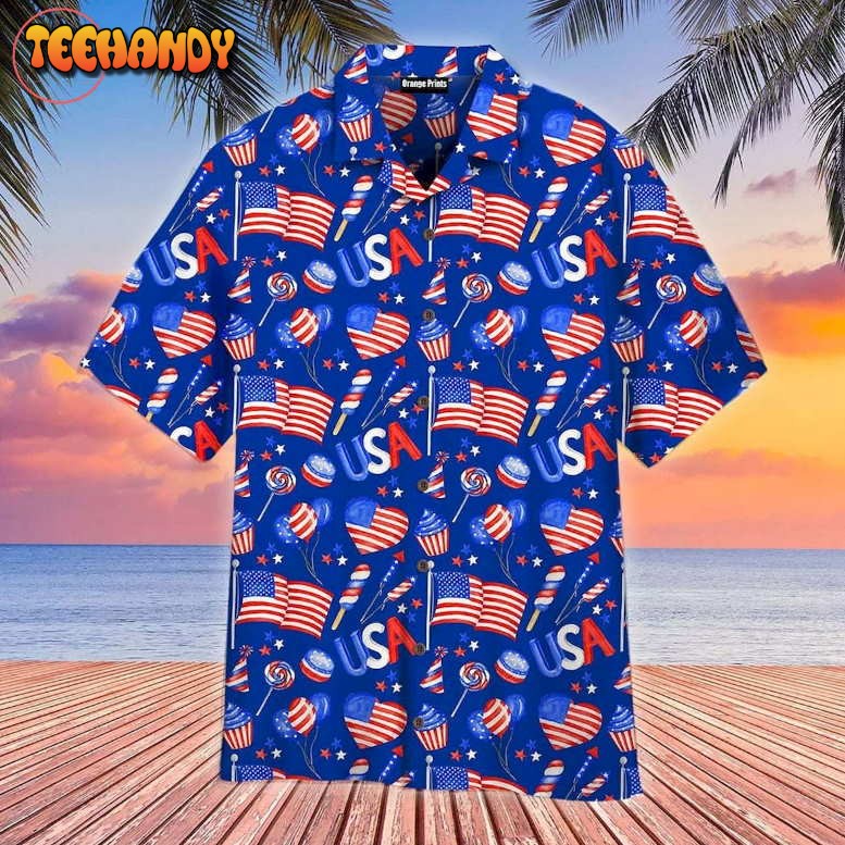 4th Of July Independence Day America Festive Hawaiian Shirt