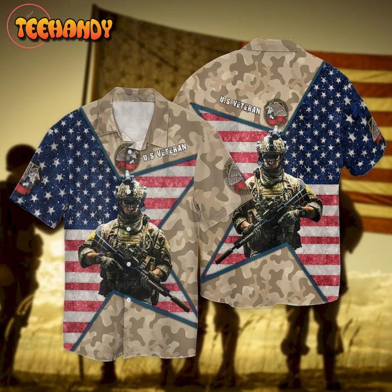 4th Of July Independence Day Memorial Day US Veteran Hawaiian Shirt