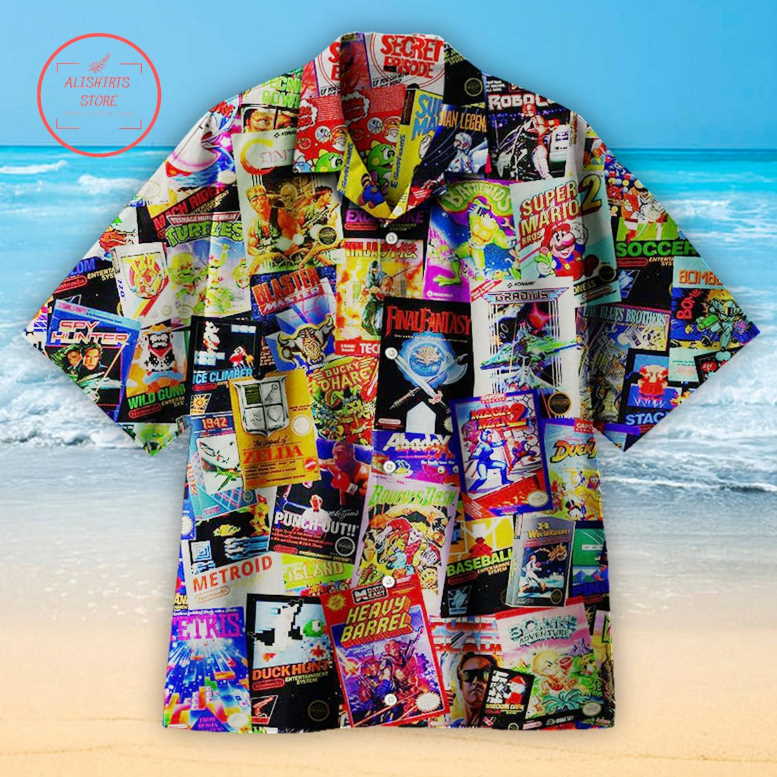 8-Bit Armageddon Retro Video Game Hawaiian Shirt