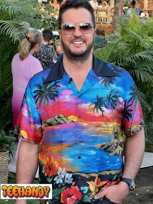 Aloha Sunset Hawaiian Shirt Luke Bryan Wear Aloha Sunset Hawaiian Shirt In American Idol