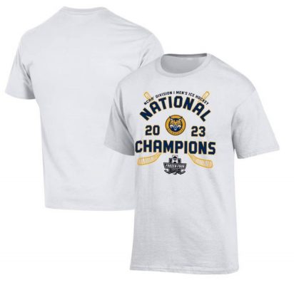 Quinnipiac Bobcats Champions 2023 NCAA Men’s Ice Hockey National Champions T-Shirt