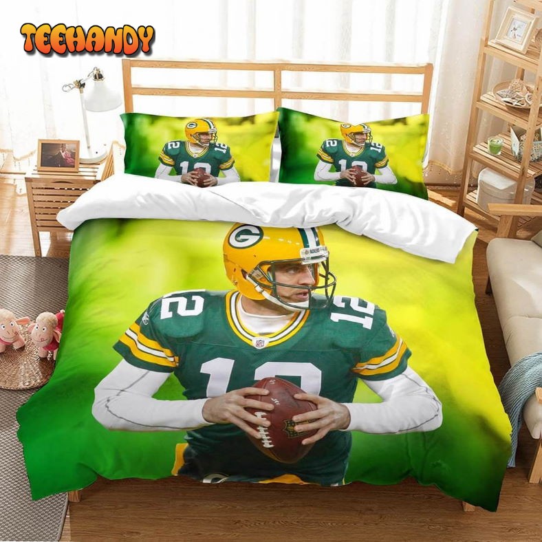 Aaron Rodgers Green Bay Packers Bedding Set