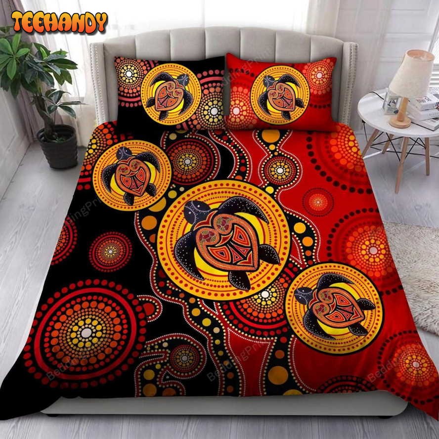 Aboriginal Australia Indigenous Turtles Bedding Set