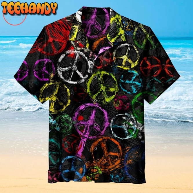 Abstract Peace Signs Hawaiian Shirt