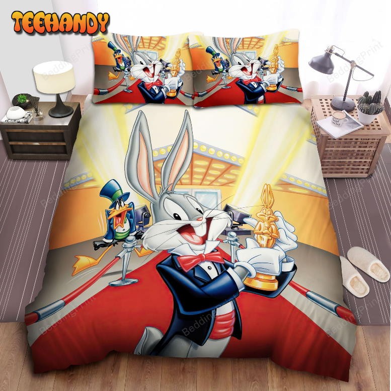 Actor Bugs Bunny Winning A Gold Statue Bedding Sets