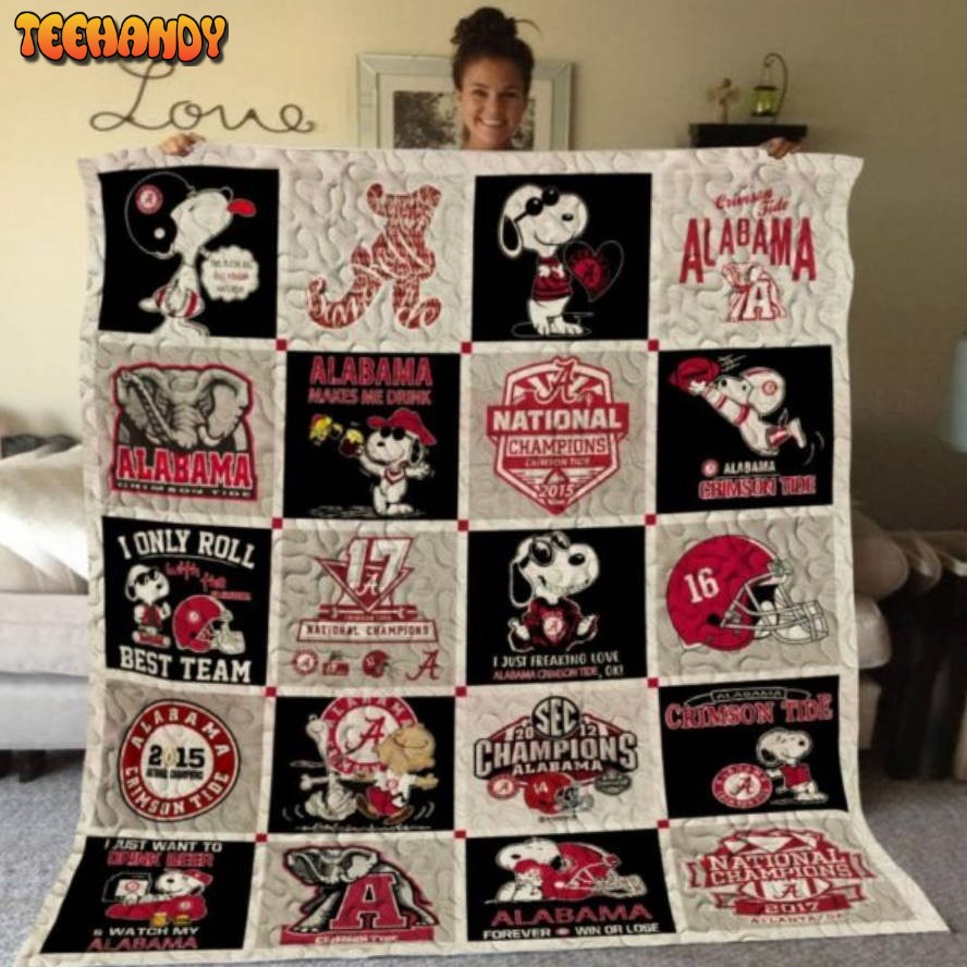 Alabama Crimson Tide Alc05 3D Customized Quilt Blanket