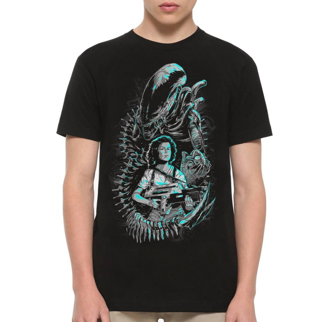 Alien Art T-Shirt  For Men And Women