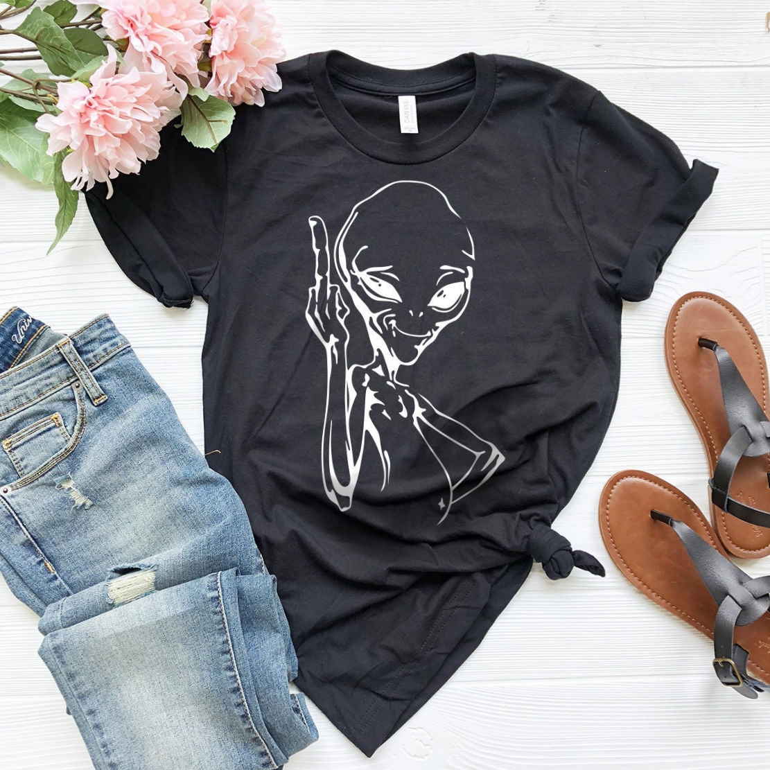 Alien Funny Sarcastic Shirt