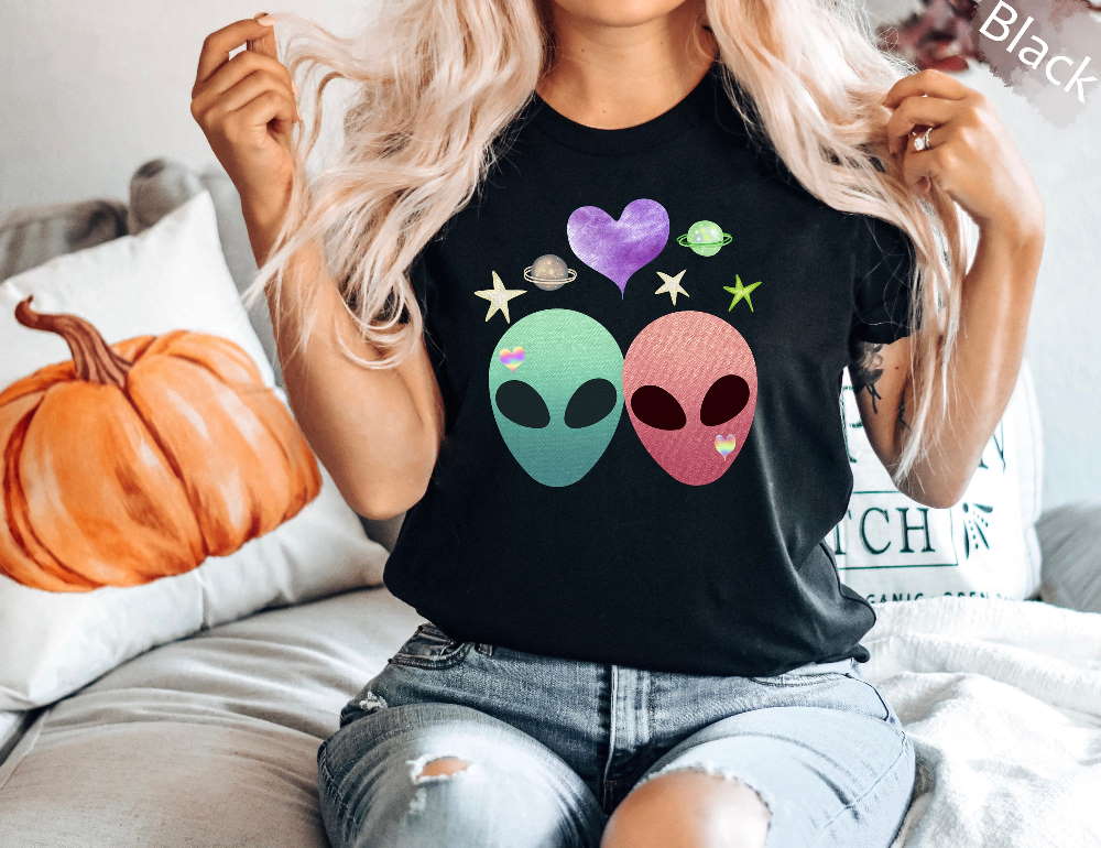 Alien Shirt for Birthday Funny Alien Birthday Tee Shirt