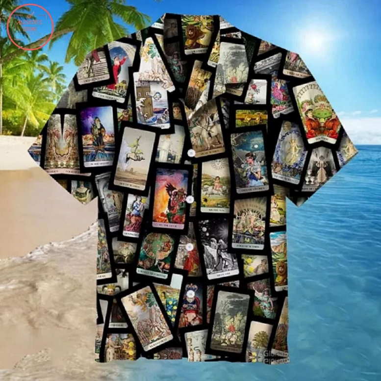 All Tarot Cards Collage Hawaiian Shirt