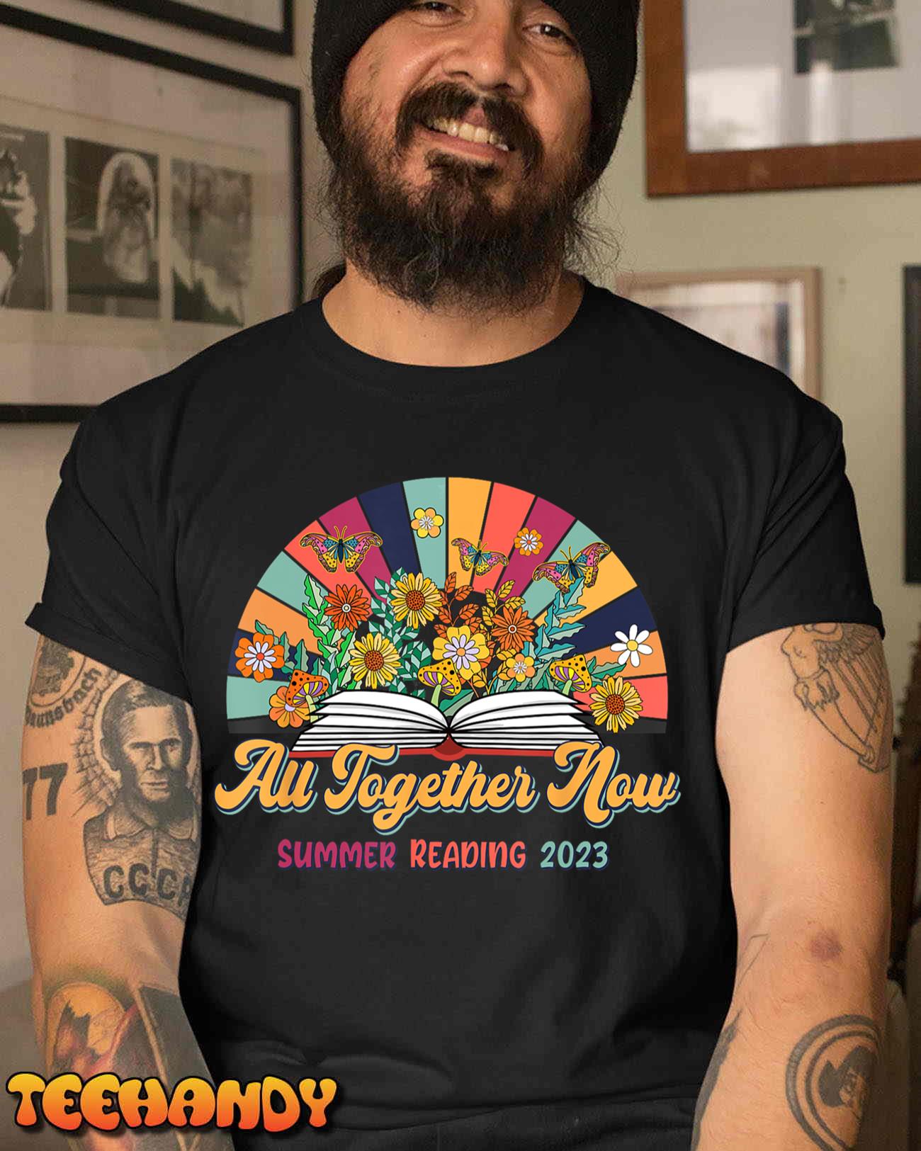 All Together Now Summer Reading 2023 Book Wildflower Lover T-Shirt