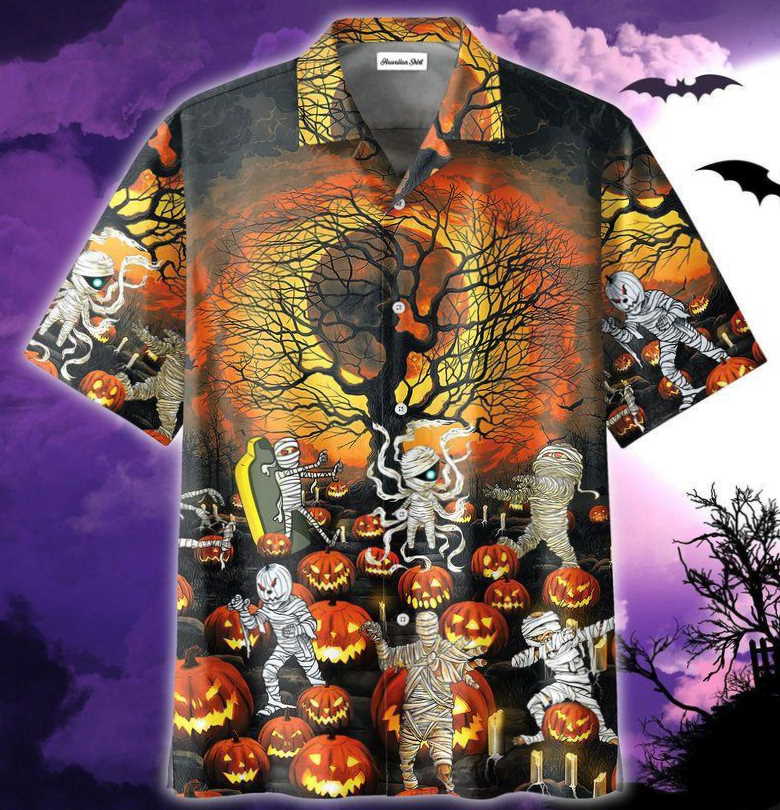 Amazing Mummies In Halloween Night Hawaiian Shirt