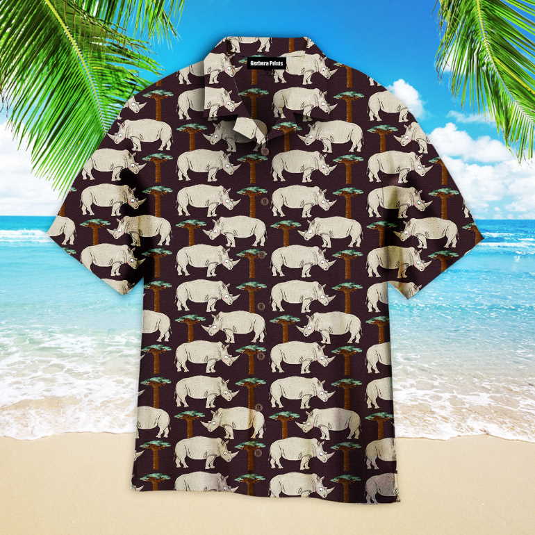 Amazing Rhino Aloha Hawaiian Shirt