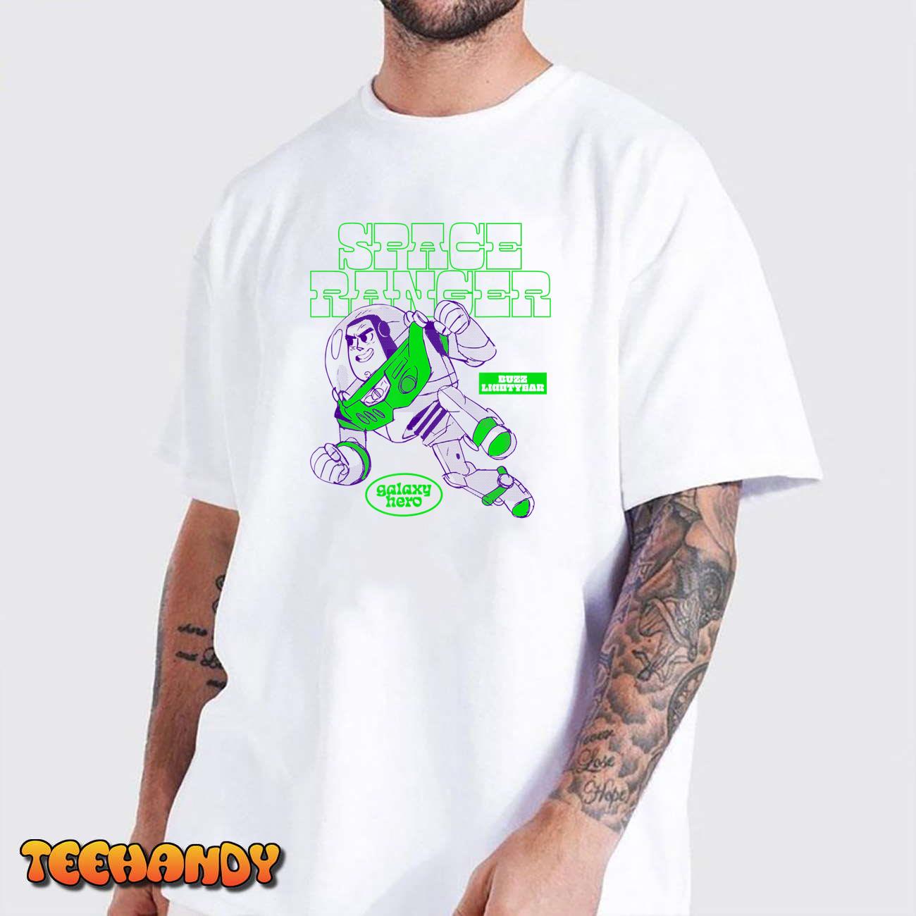 Amazon Essentials Pixar Toy Story Stylized Buzz Lightyear Space Ranger T-Shirt