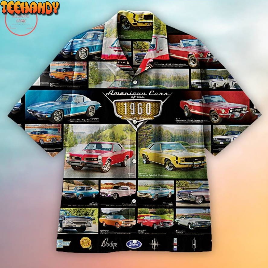 American Cars of the 1960s Hawaiian Shirt