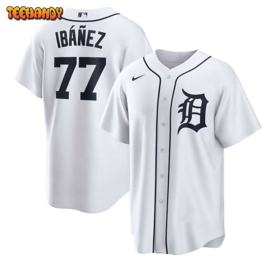 Andy Ibáñez Detroit Tigers Home Replica Player Jersey – White