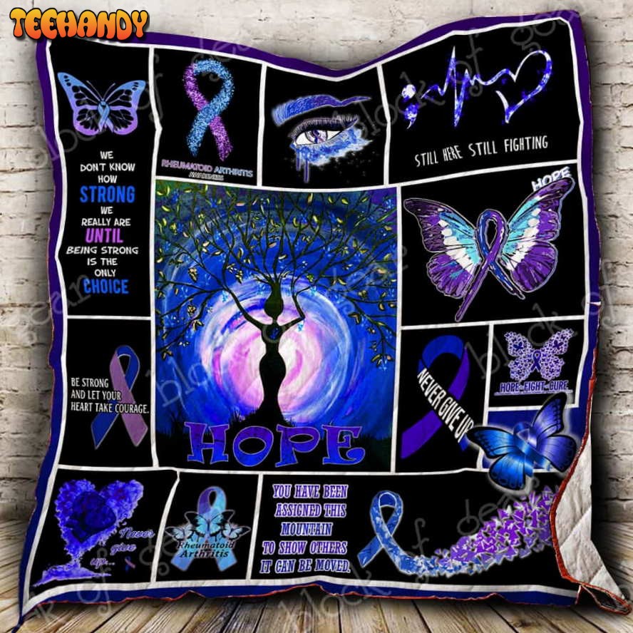 Arthritis Awareness Warrior 3D Quilt Blanket