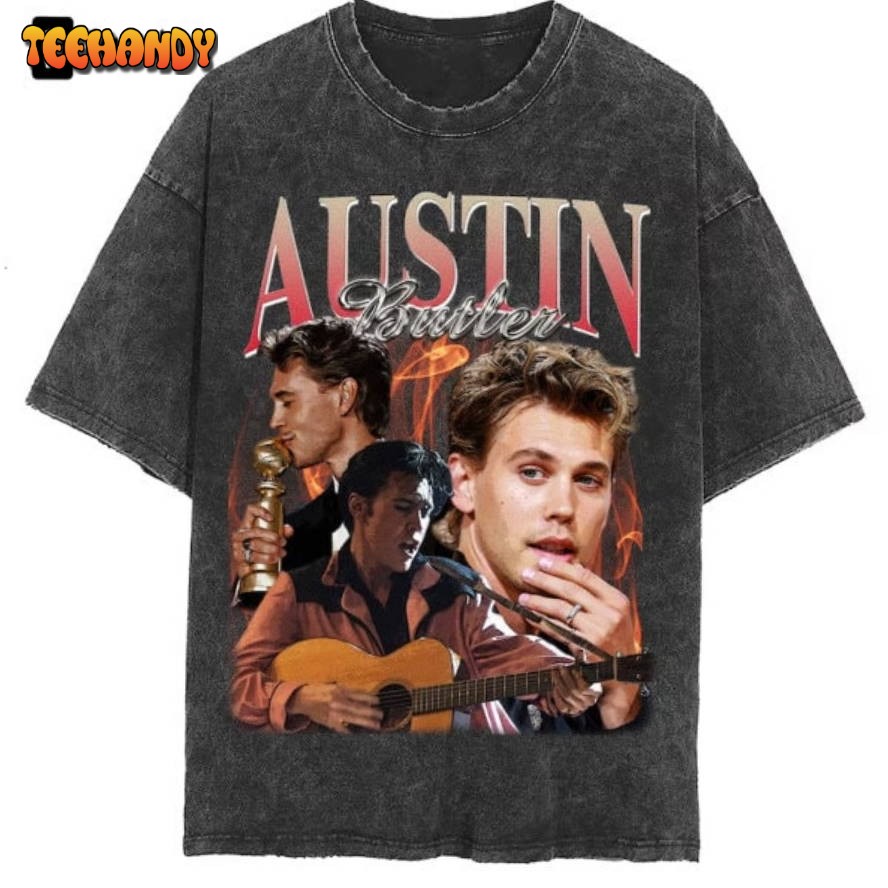 Austin Butler Vintage Washed Shirt, Actor Retro 90’s Unisex T-Shirt