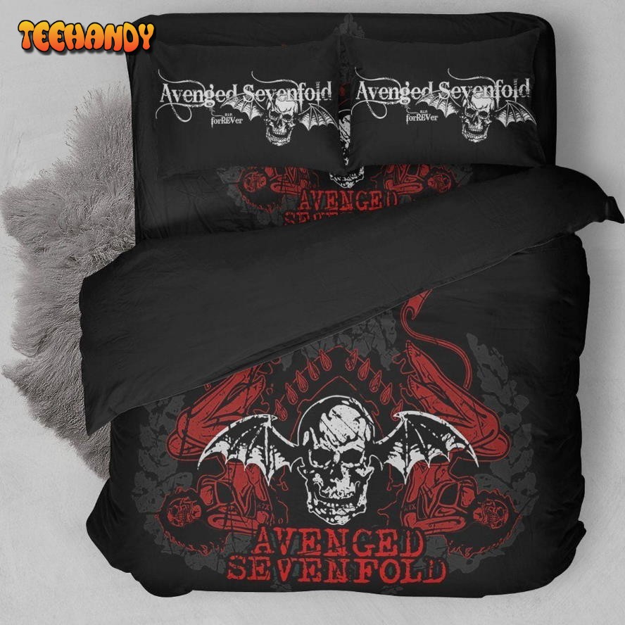 Avenged Sevenfold Logo With Iconic Colors 3d Bedding Set