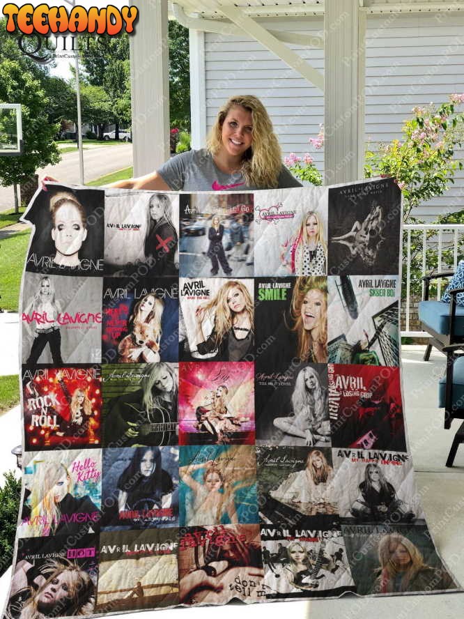 Avril Lavigne 3D Customized Quilt Blanket