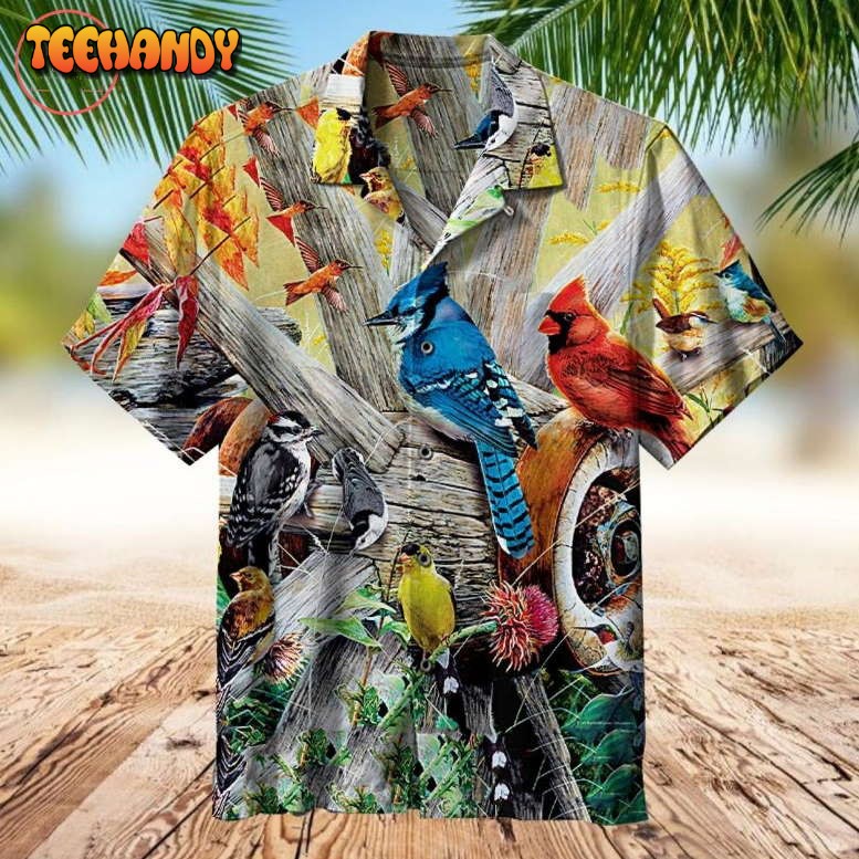 Backyard Birds Hawaiian Shirt