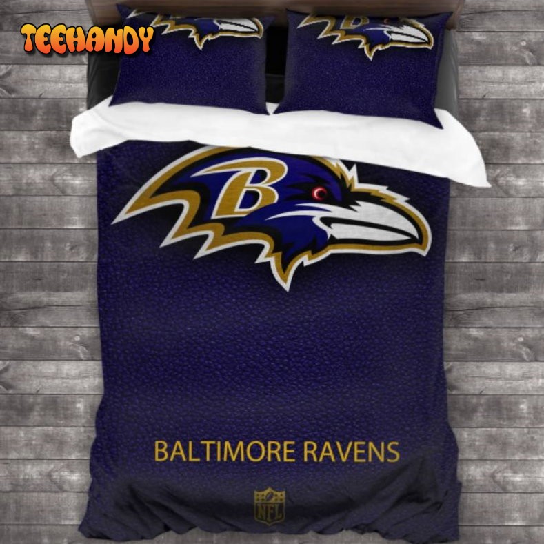 Baltimore Ravens Logo Bedding Set