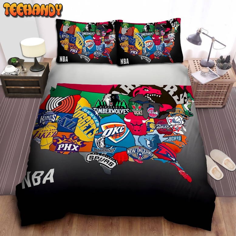 Basketball Logo Basketball Duvet Cover Bedding Sets