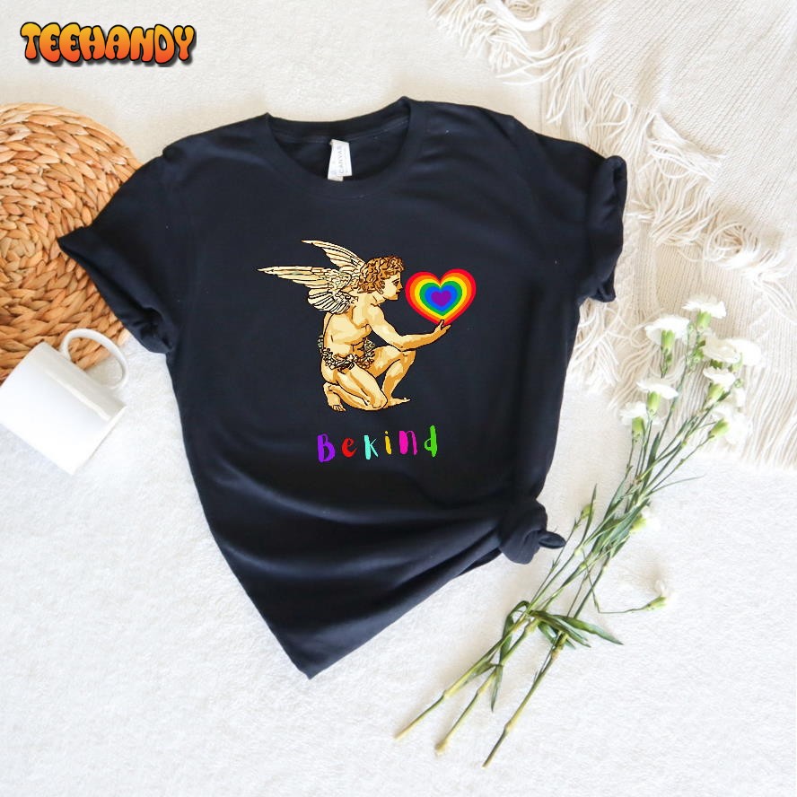 Be Kind Shirt Gay Angel Shirt, Colorful Gay Shirt, Pride Month Shirt