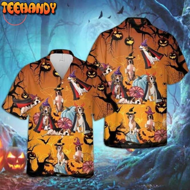 Beagle Halloween Hawaiian Shirt