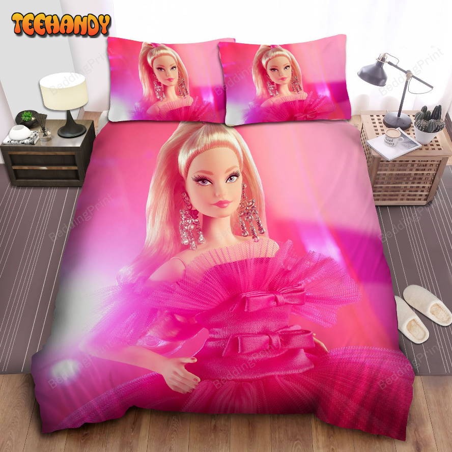 Beautiful Barbie In Pink Dress Bedding Sets