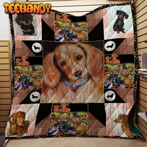 Beautiful Dog 3D Customized Quilt Blanket