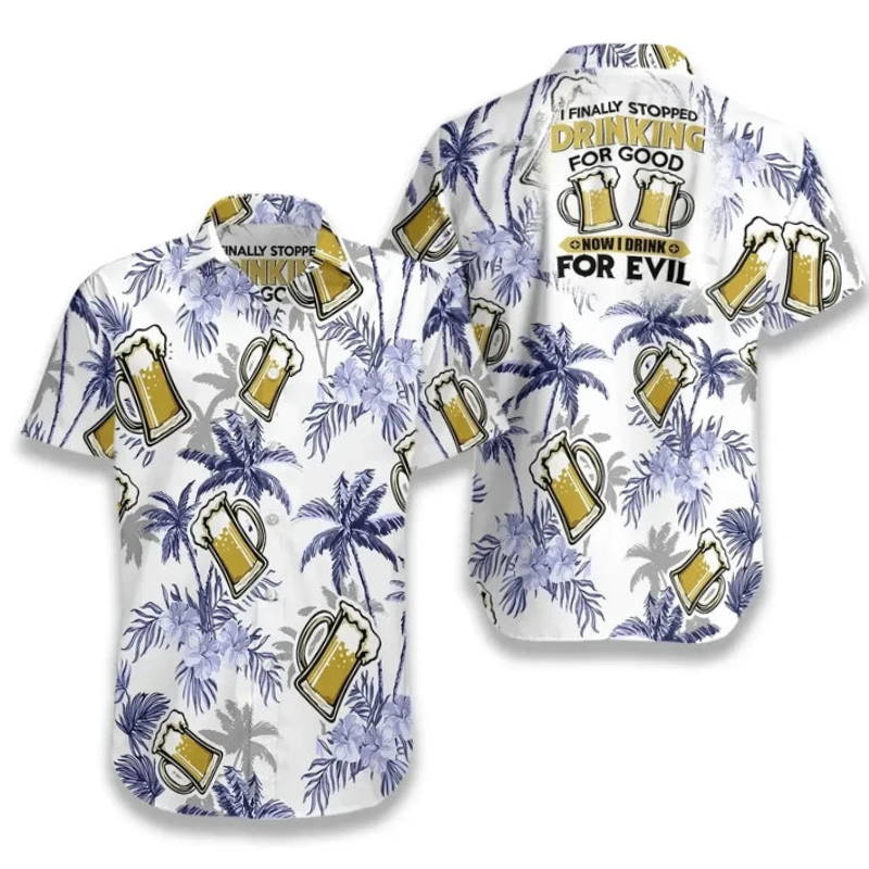 Beer Coconut Tree Hawaiian Shirt