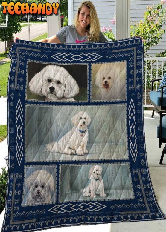 Bichon Frise 3D Customized Quilt Blanket