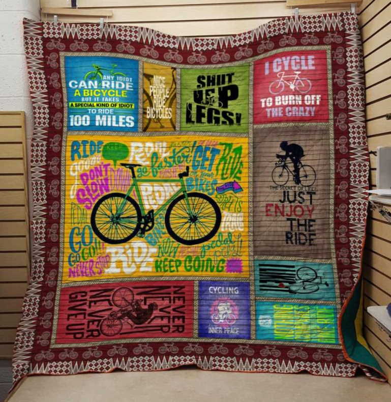 Bicycle 3D Customized Quilt Blanket