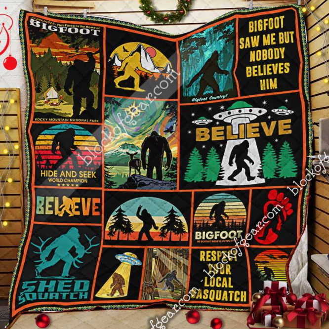 Bigfoot 3D Quilt Blanket