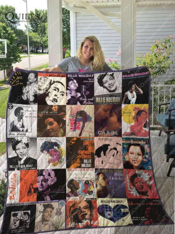 Billie Holiday 3D Customized Quilt Blanket