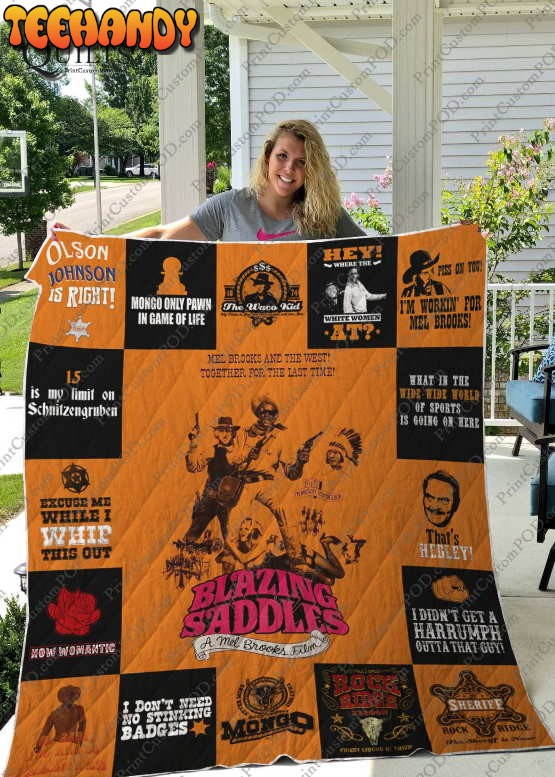 Blazing Saddles 3D Customized Quilt Blanket