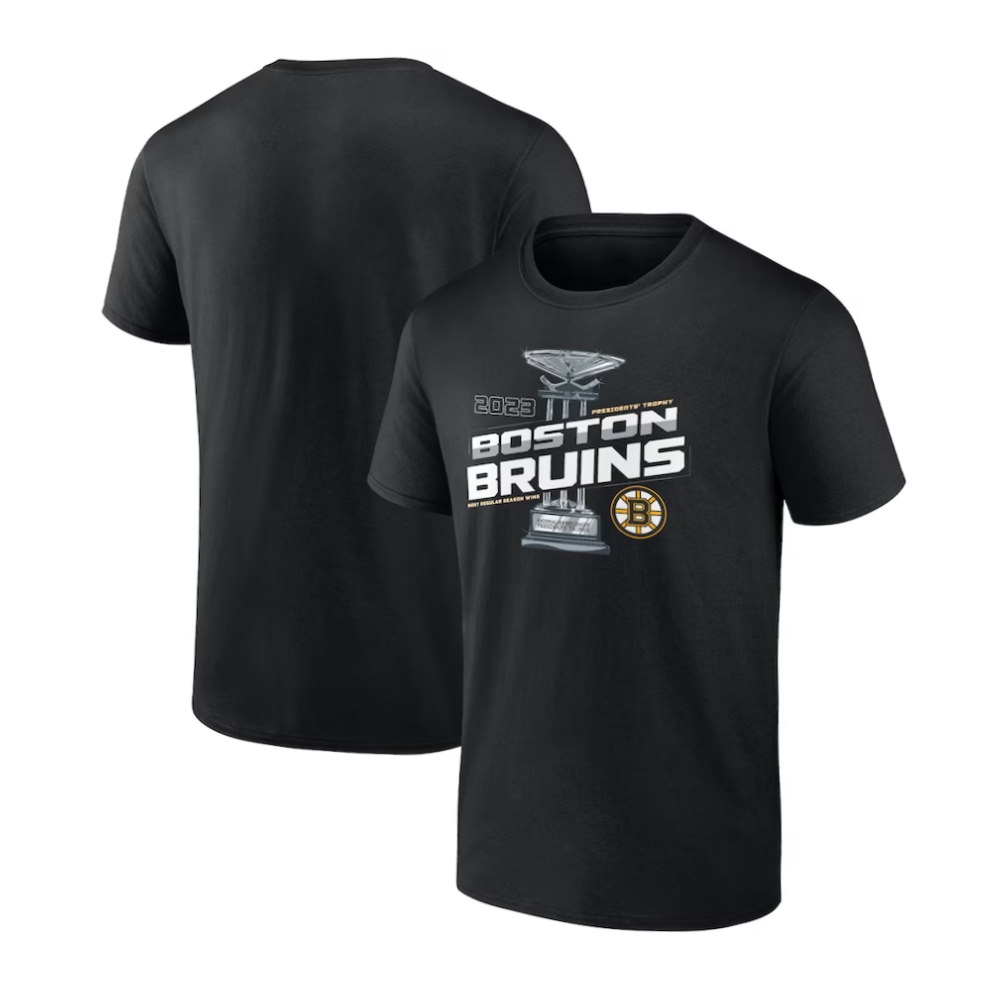 Boston Bruins 2023 Presidents’ Trophy T-Shirt