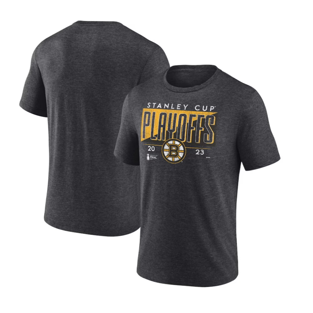 Boston Bruins 2023 Stanley Cup Playoffs Tri-Blend T-Shirt